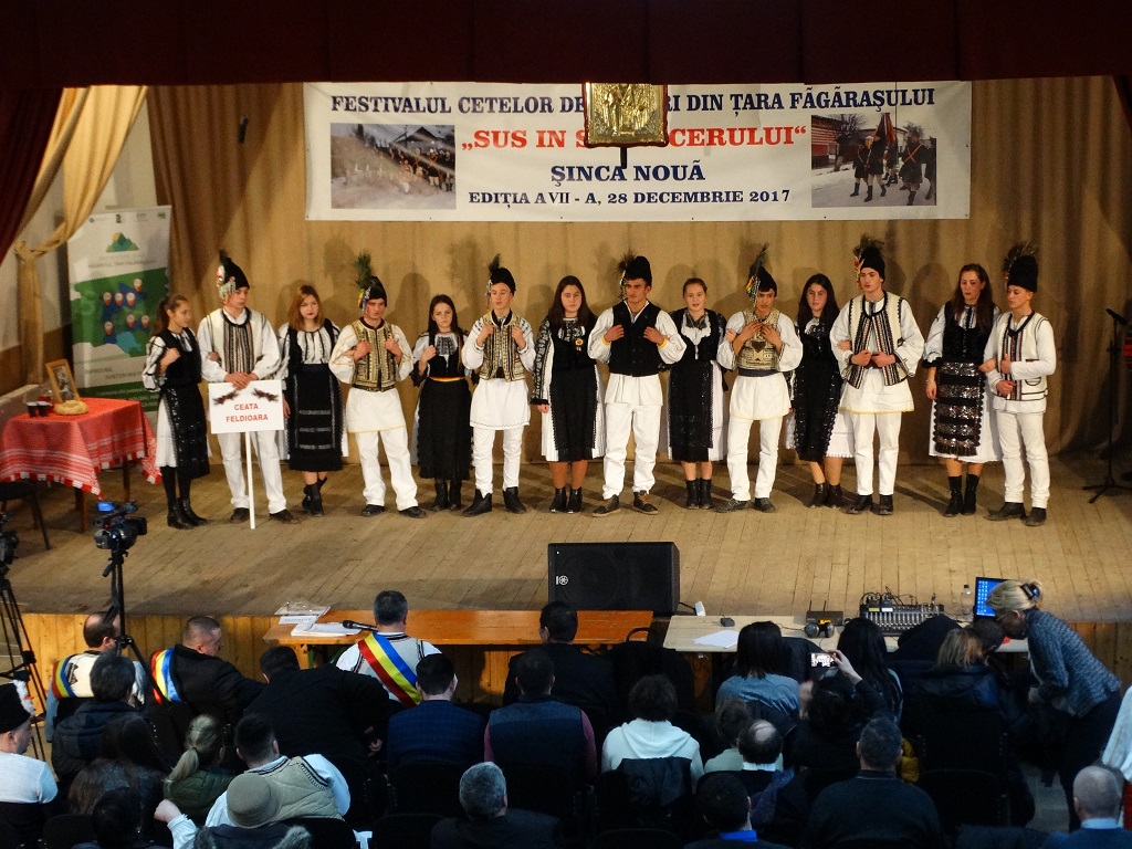Ceata de Feciori din Feldioara (Ucea), Festivalul Cetelor de Feciori din Tara Fagarasului - Sus in slava cerului, Sinca Noua, 2017